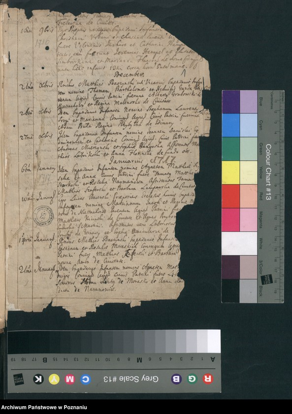 Obraz 2 z jednostki "Księga chrztów i małżeństw"