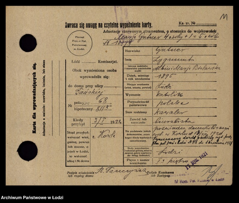 image.from.unit.number "[Spis ludności Łodzi] Gutmanowicz - Gzowski"