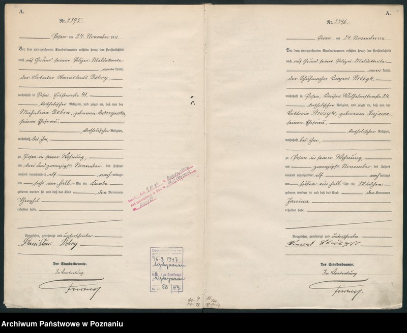 Obraz 6 z jednostki "Księga miejscowa urodzeń tom VI [Rejestr główny urodzeń]"