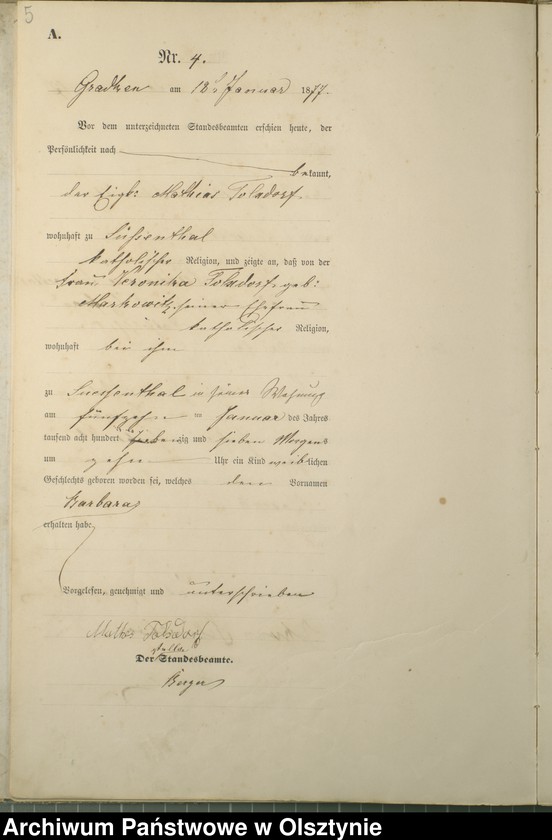 image.from.unit.number "Geburts-Haupt-Register Nr 1 - 88"