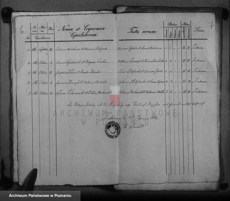 Obraz 7 z jednostki "Duplikat Tauf, Trauung u. Sterberegister"