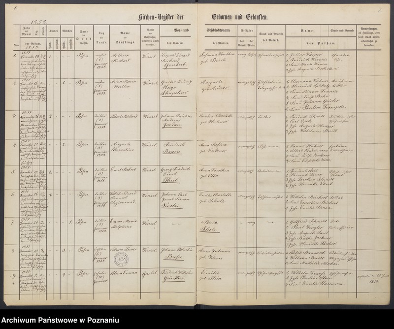Obraz 4 z jednostki "[Akta urodzeń i chrztów, ślubów, zgonów]"