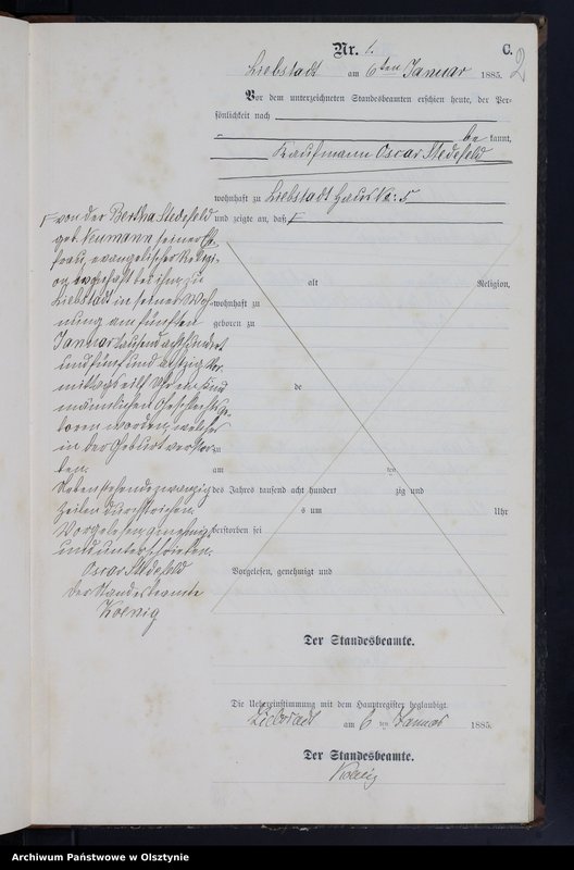 image.from.unit.number "Sterbe-Neben-Register Nr 1 - 71"