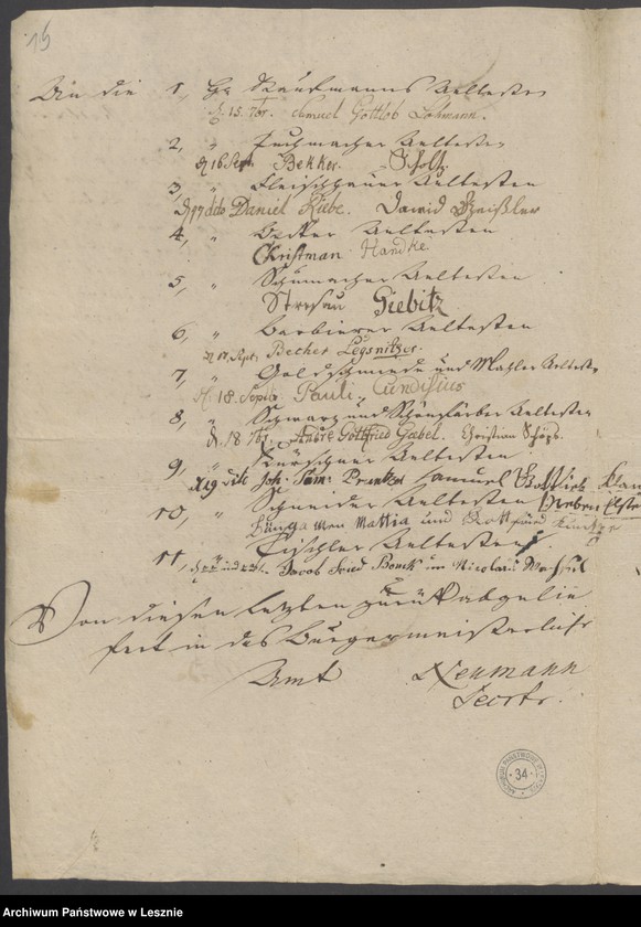 Obraz 18 z jednostki "[Zirkulare vom 6 September 1794 in Betreff der in Südpreussen ausgebrochenen Unruhen, Publikation derselben und Bericht]"