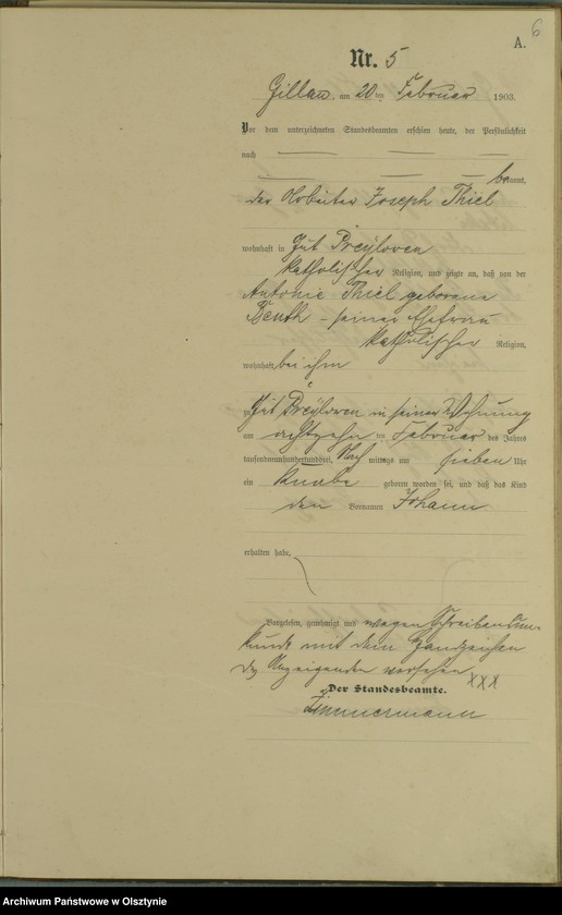 image.from.unit.number "Geburts-Haupt-Register Nr 1 - 56"