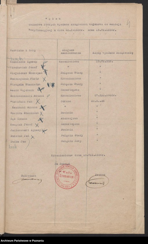 Obraz 6 z jednostki "Krzemieniewo, powiat Leszno - akta koła."