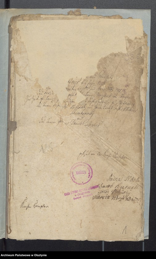 image.from.unit.number "Passenheimsche Stadt Kirchen Rechnung über Einnahme und Ausgabe"