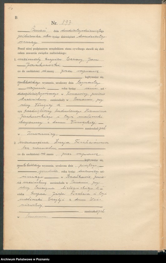 image.from.unit.number "Księga miejscowa małżeństw tom IV [Rejestr główny małżeństw]"