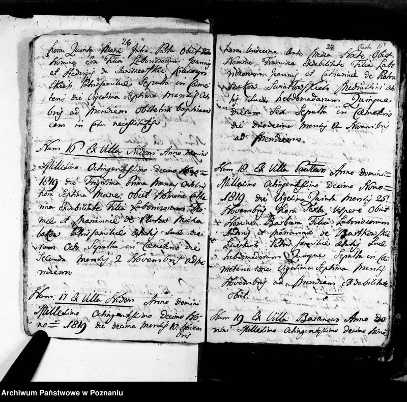 Obraz 19 z jednostki "Metrica copulatorum, baptisatorum, mortuorum"