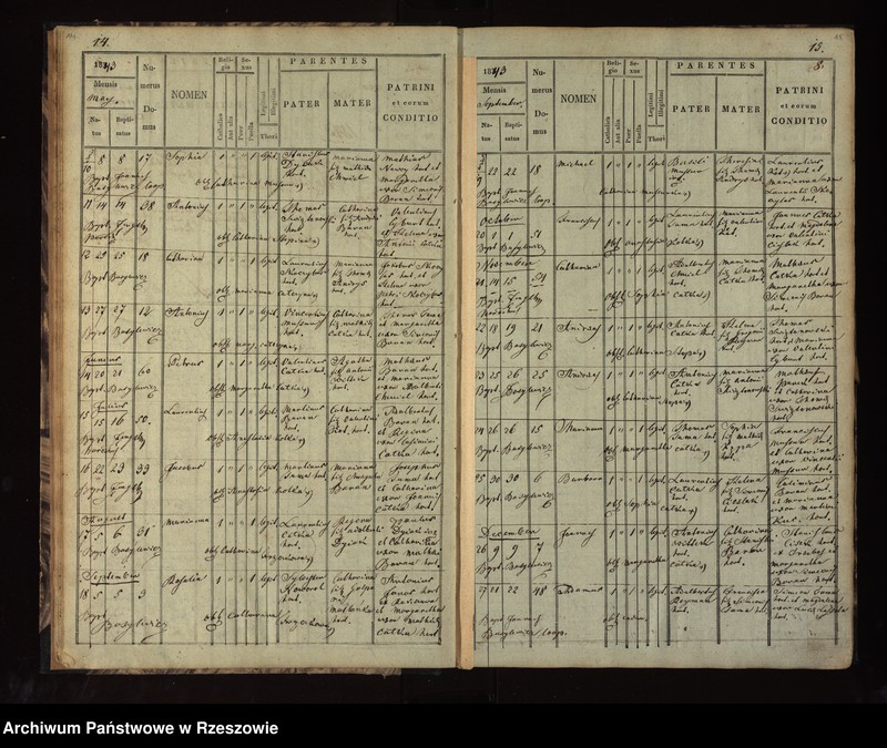 image.from.unit.number "Księga akt urodzeń, małżeństw Węgliska - tom I"