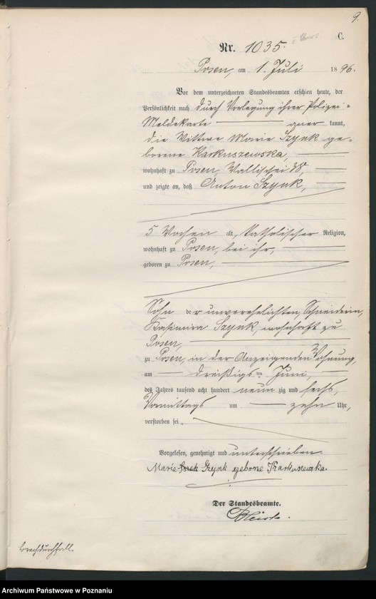 Obraz 12 z jednostki "Księga zgonów t. III"