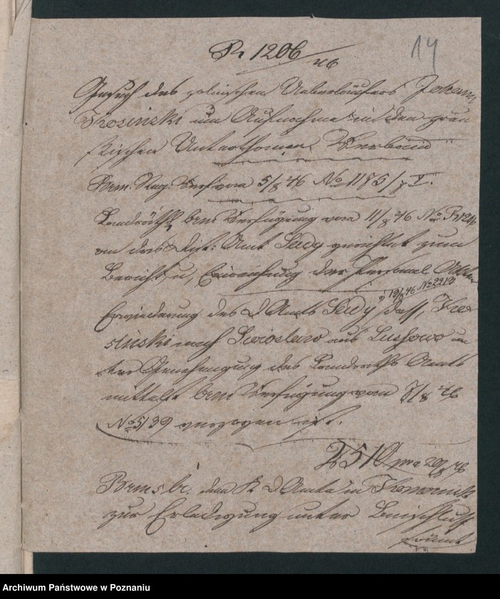 Obraz 19 z jednostki "A. betr. Johann Kosinski alias Grudowicz"