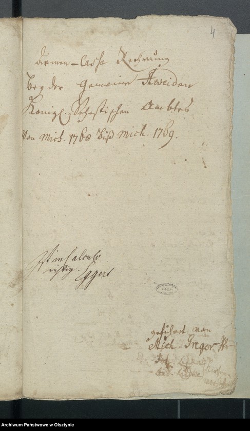 image.from.unit.number "Armen-Cassen-Rechnung bey der Gemeinde Aveyden"