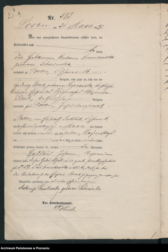 Obraz 5 z jednostki "Księga urodzeń t. II"