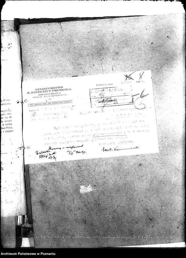 Obraz 12 z jednostki "Korespondencja w sprawach pośrednictwa pracy z wojew. pomorskim"