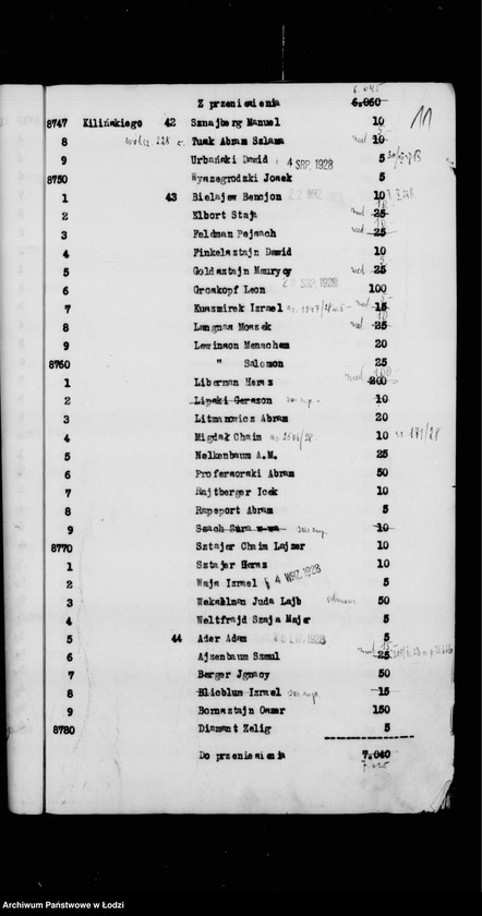 Obraz 14 z jednostki "Rejestr poborczy"