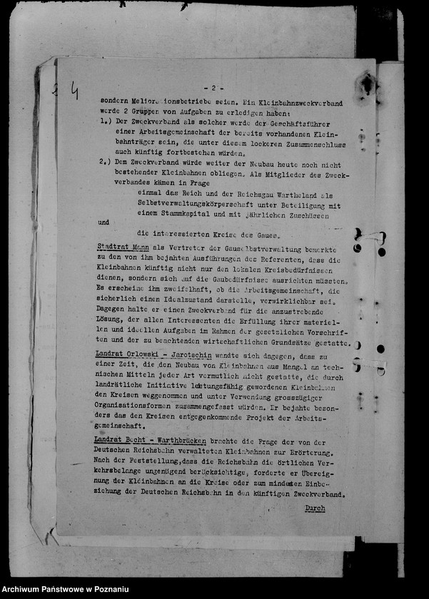 Obraz 8 z jednostki "Protokół konferencji oraz korespondencja władz w sprawach kolei powiatowych"