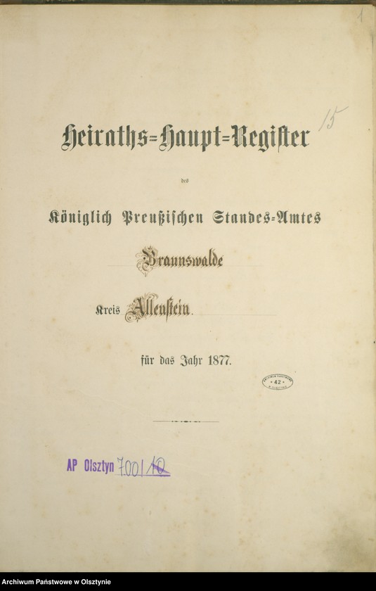 image.from.unit.number "Heiraths-Haupt-Register Nr 1 - 14"