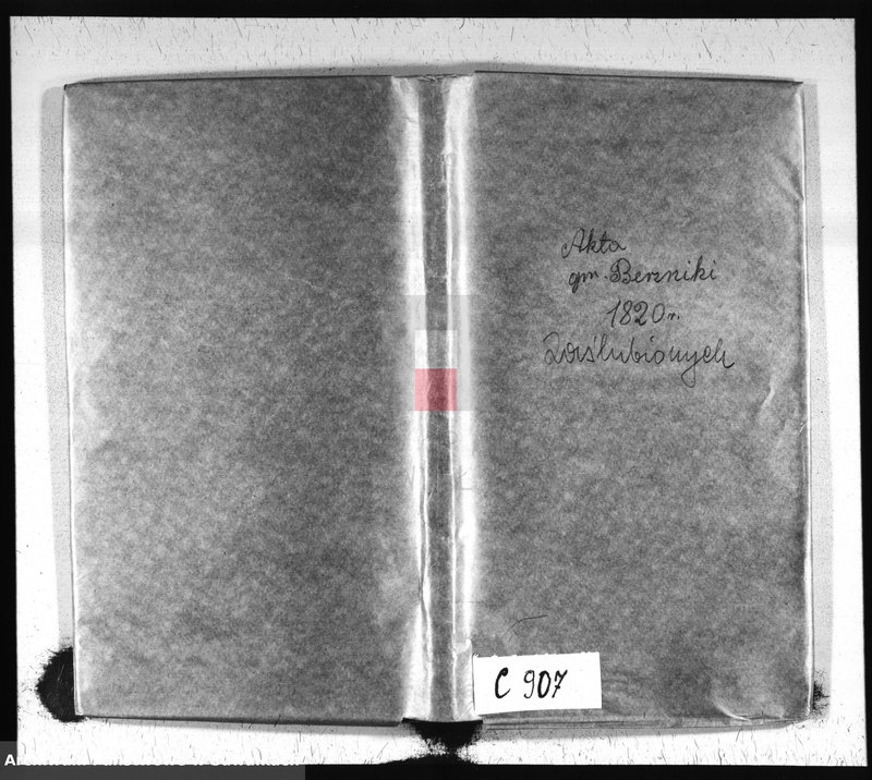 image.from.unit.number "Akta Zaślubionych Gminy Berznickiey od Dnia 1-o Stycznia 1820 Roku"