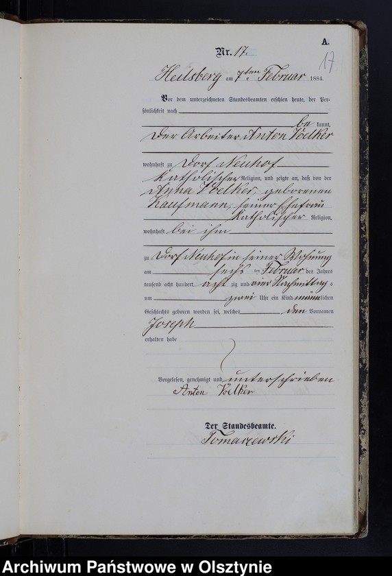 image.from.unit.number "Geburts-Haupt-Register Nr 1 - 150"