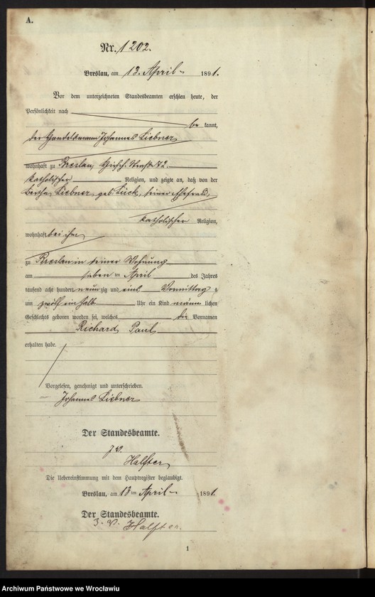 image.from.unit.number "Księga urodzeń Wrocław III 1891 t.03"