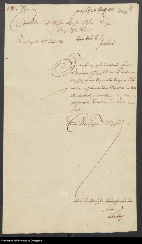 image.from.unit.number "Die Reparaturen bey der Kirche und dem Organisten Hause in Postnicken"