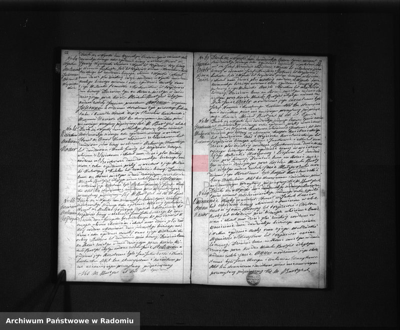 image.from.unit.number "Duplikat akt Urodzonych, Zaślubionych i Zmarłych Parafij Wysoka spisanych za rok 1867"