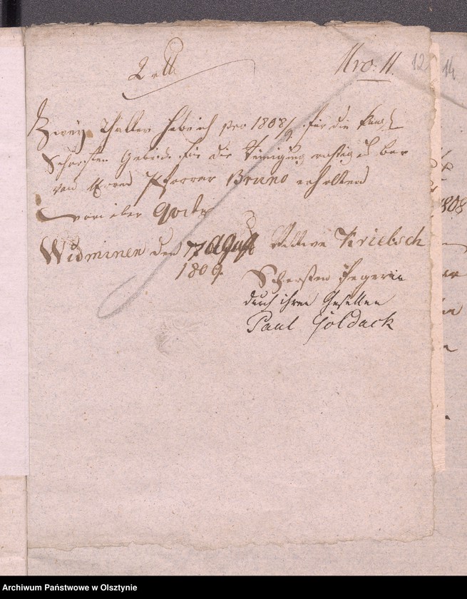 image.from.unit.number "Beläge zu der 1808-1809ten Widminnschen Jahres Kirchen und Armen Kassen Rechnung"
