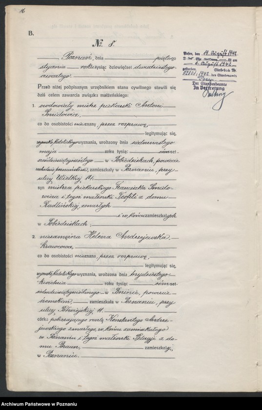 image.from.unit.number "Księga miejscowa małżeństw tom I [Rejestr główny małżeństw]"