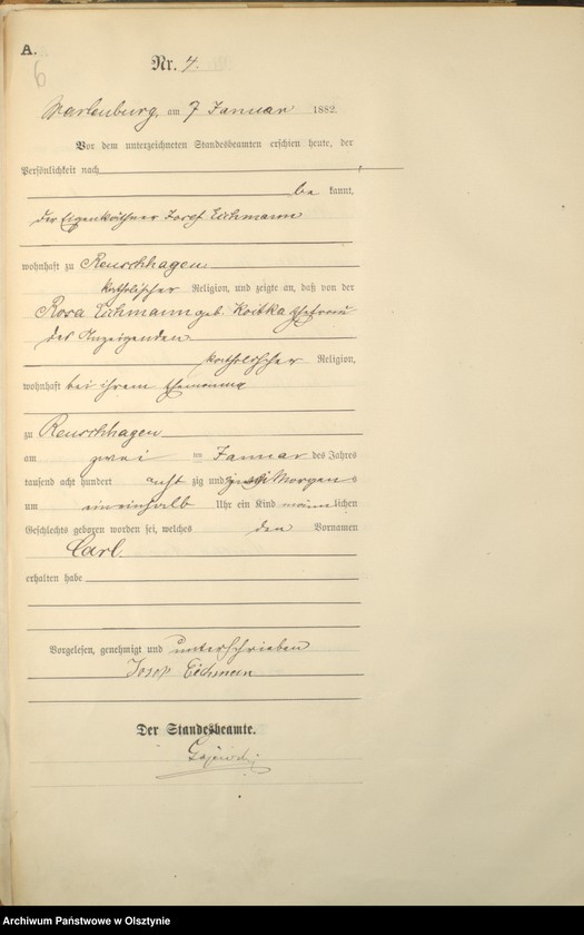 image.from.unit.number "Geburts-Haupt-Register Nr 1 - 206"