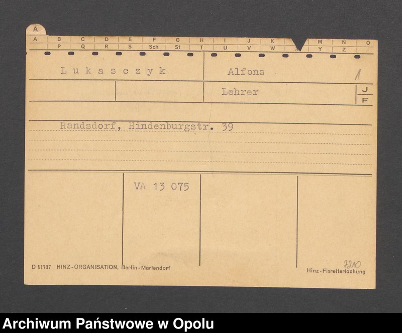 Obraz 3 z jednostki "[Lukasczyk Alfons, Randsdorf]"