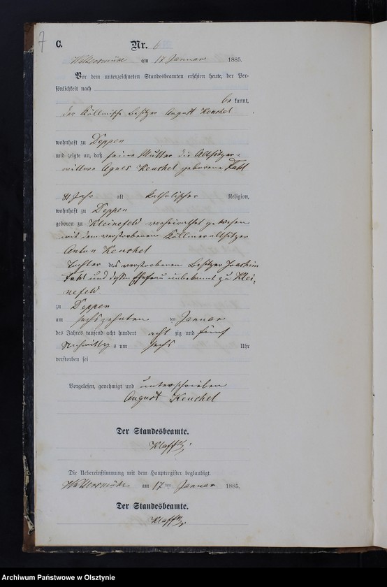 image.from.unit.number "Sterbe-Neben-Register Nr 1 - 82"