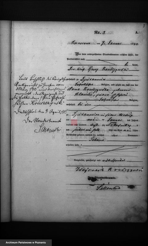 Obraz 5 z jednostki "Księga urodzeń"