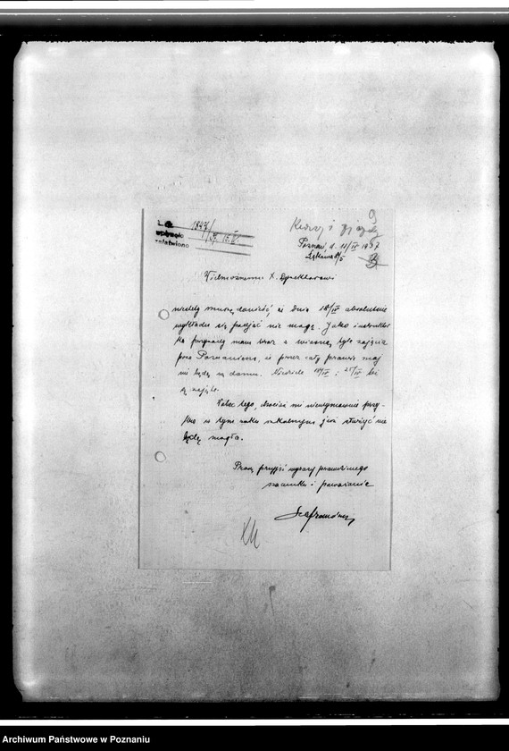 Obraz 13 z jednostki "Korespondencja dotycząca działalności Parafialnych Akcji Katolickich oraz organizacji kursów i zjazdów powiatowych inteligencji"