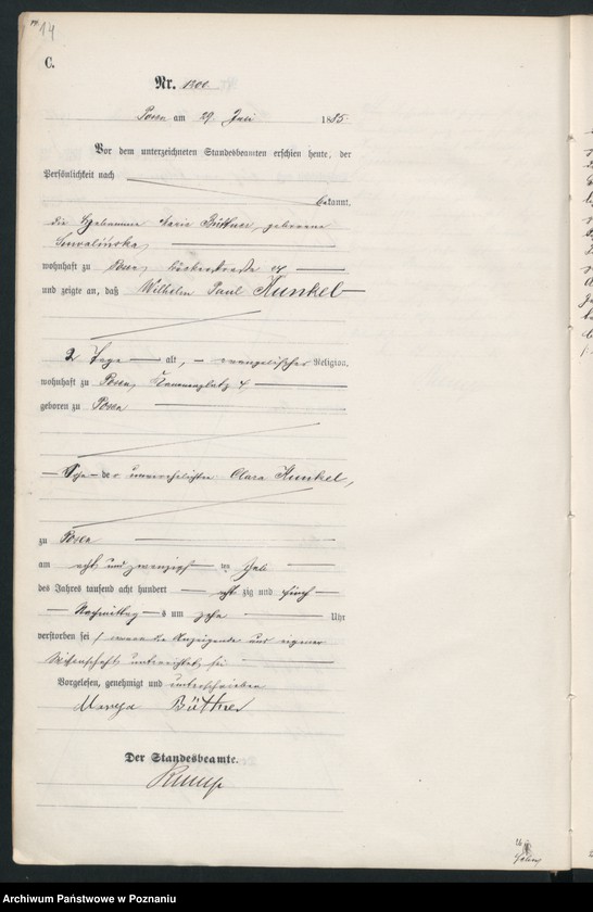 Obraz 17 z jednostki "Księga zgonów t. III"