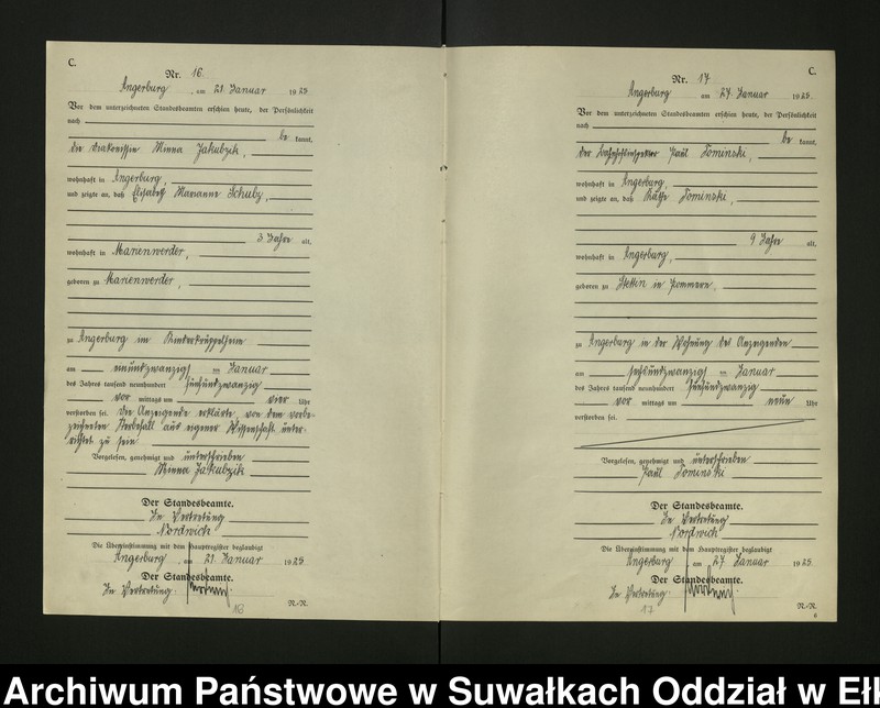 image.from.unit.number "[Sterbe - Register (Neben - Register) Standesamt Angerburg einschl. der Bezirke Gross Strengeln, Kehlen und Prinowen]"