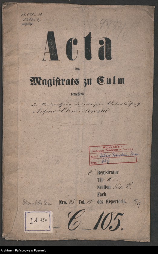 Obraz 2 z jednostki "A. betr. Alfons Chmielewski in Culm"