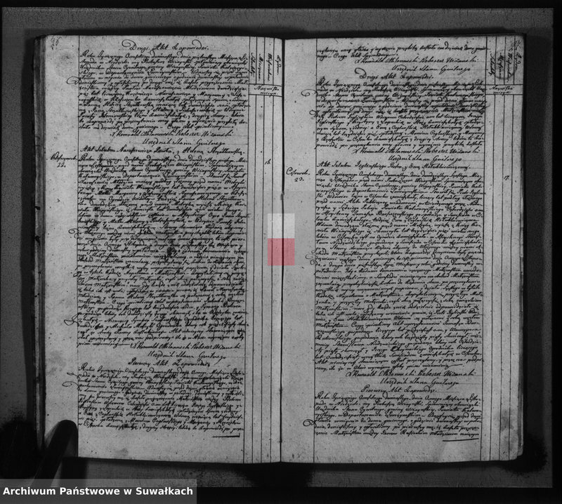 image.from.unit.number "Księga do zapisywania aktów cywilnych małżeństwa gminy wiżajńskiey, departamentu łomżyńskiego, powiatu kalwaryjskiego"