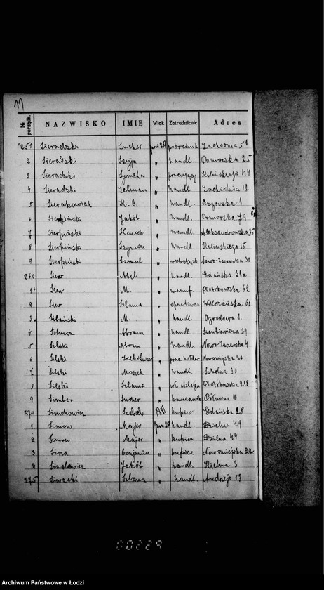Obraz 16 z jednostki "Lista wyborców Gminy Wyznaniowej Żydowskiej w Łodzi 1924 r. lit. S"