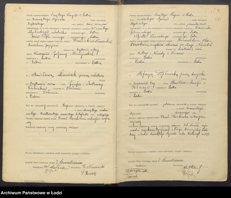 Obraz 7 z jednostki "Akta małżeństw"