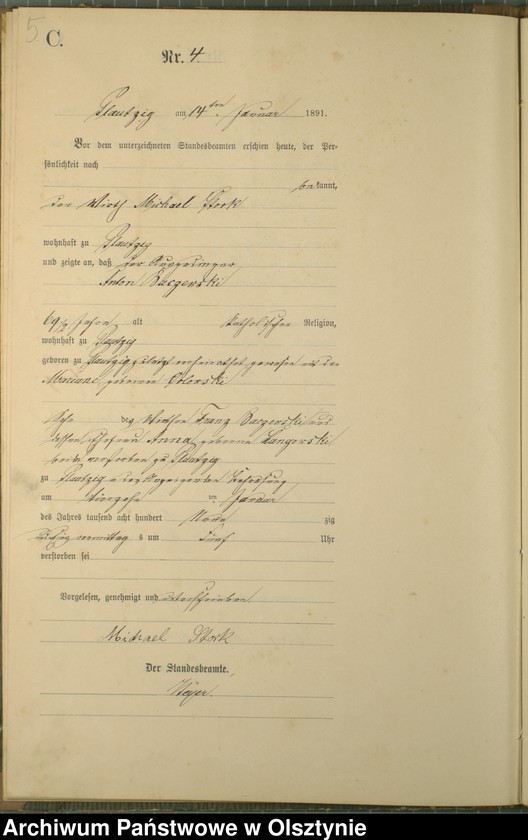 image.from.unit.number "Sterbe-Haupt-Register Nr 1 - 31"