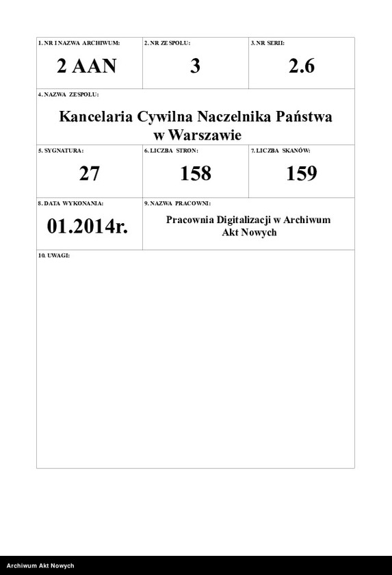 Obraz 1 z jednostki "Życzenia i pozdrowienia wymieniane z przedstawicielami państw obcych z okazji zmiany osób panujących i składu rządów."