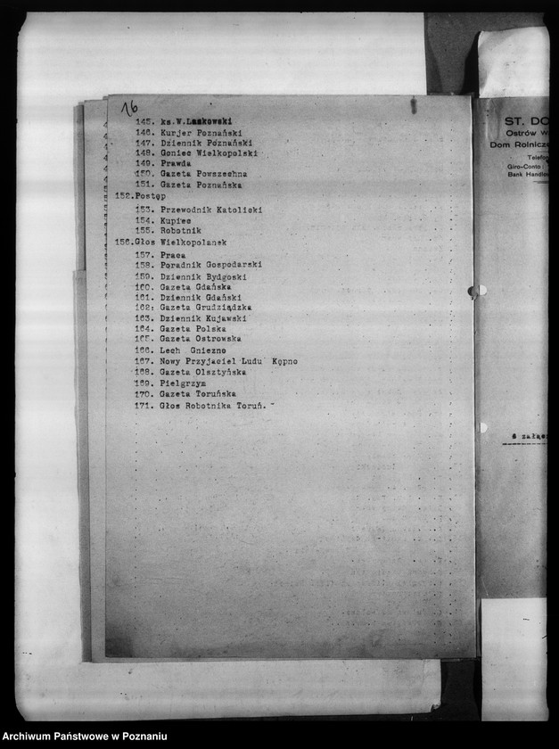 Obraz 20 z jednostki "Korespondencja różna Komitetu"