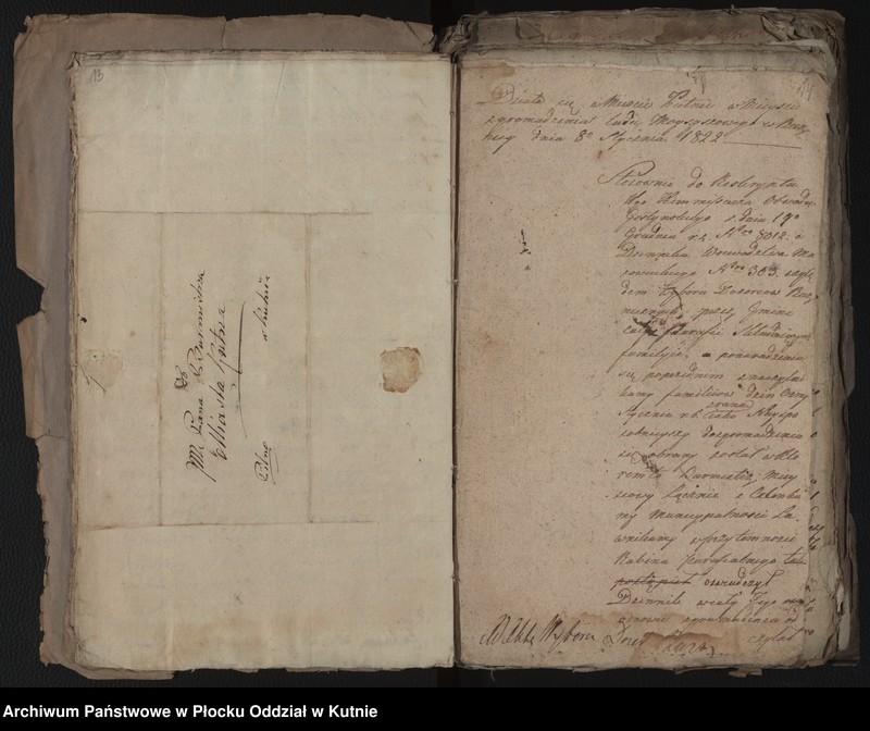 image.from.unit.number "Akta Magistratu miasta Kutna tyczące się Elekcji i Aprobacji Starszych Rabinów i Urzędników Kahalnych Dozorów Bożniczych"