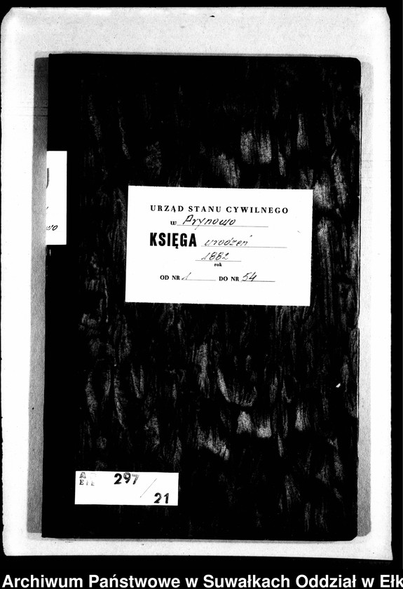 image.from.unit.number "Geburts-Neben-Register des Preussischen Standes-Amtes Prinowen Kreis Angerburg"