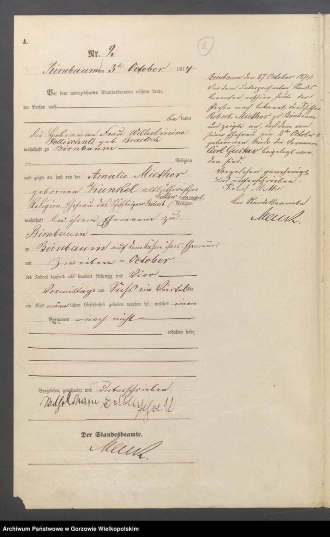 Obraz z jednostki "Geburts Register (miasto)"
