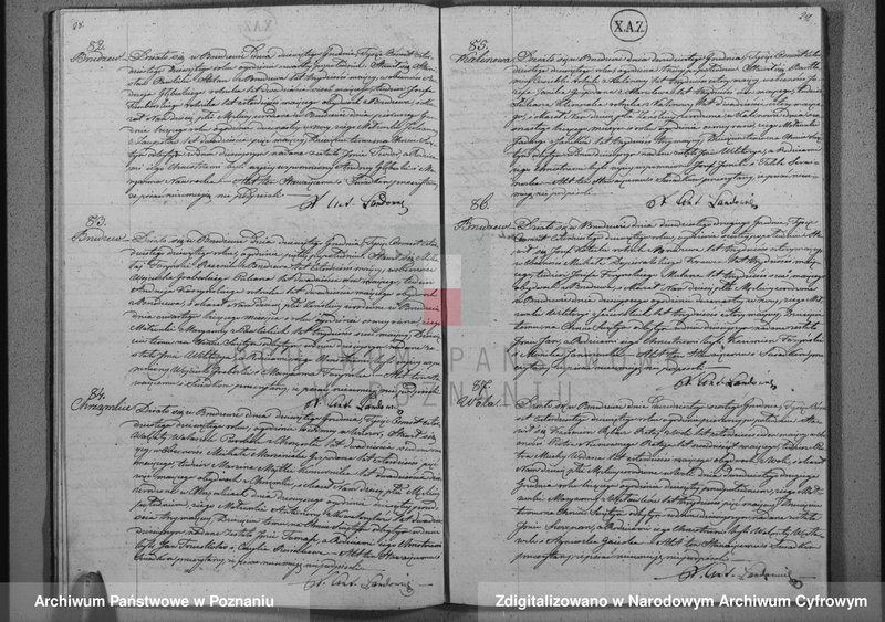 Obraz 18 z jednostki "Akta urodzeń, małżeństw i zgonów"