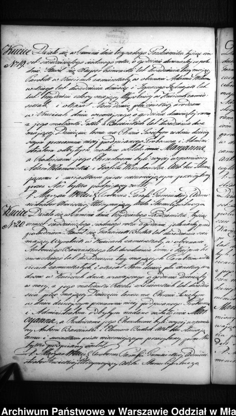 Obraz 13 z jednostki "Akta urodzeń, małżeństw i zgonów"