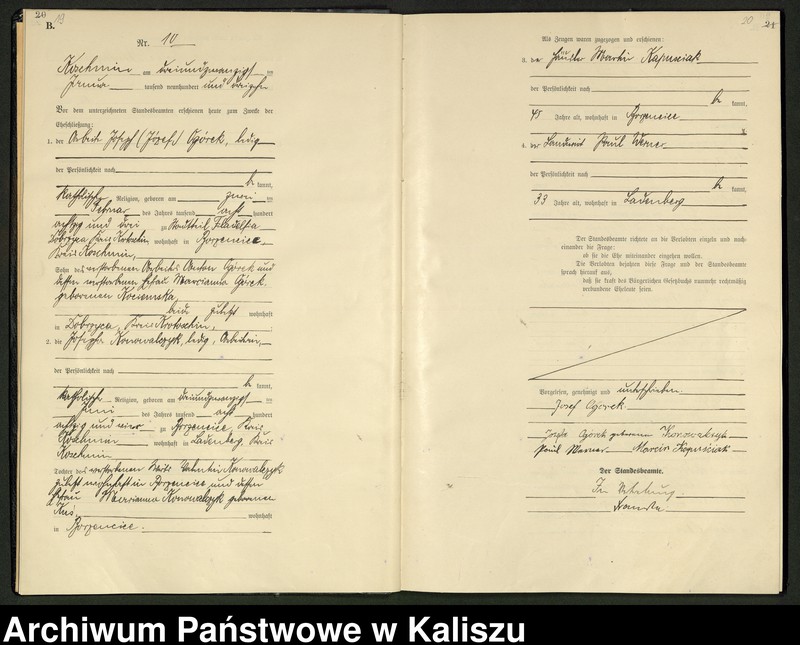 Obraz 13 z jednostki "[Księga małżeństw]"