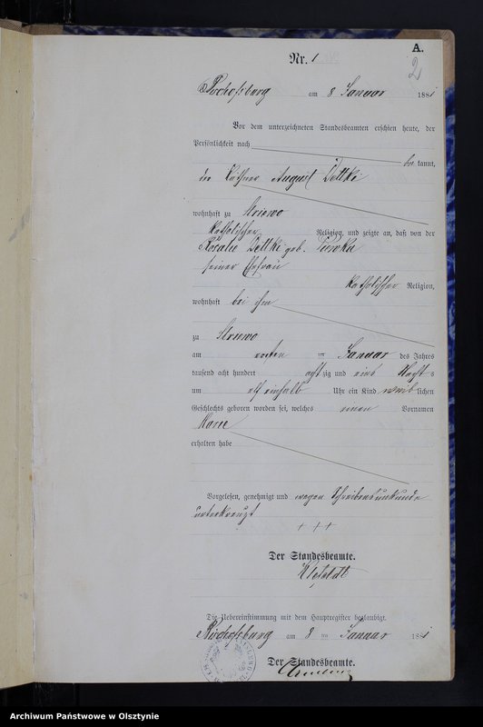image.from.team "Urząd Stanu Cywilnego w Stanclewie pow. biskupiecki (dawny pow. reszelski)"